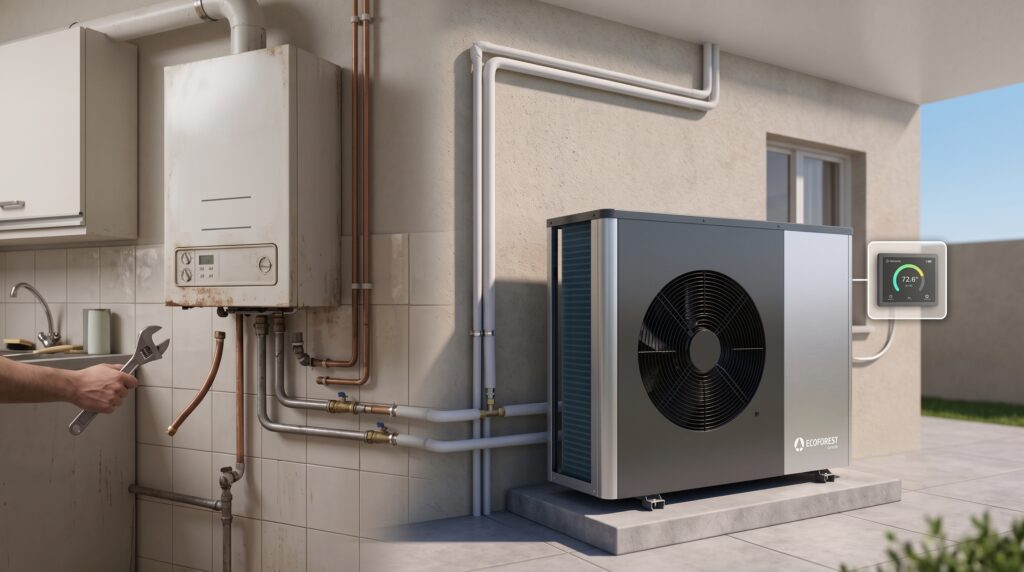 Quanto costa sostituire la caldaia a gas con una pompa di calore: preventivo, lavori e tempi